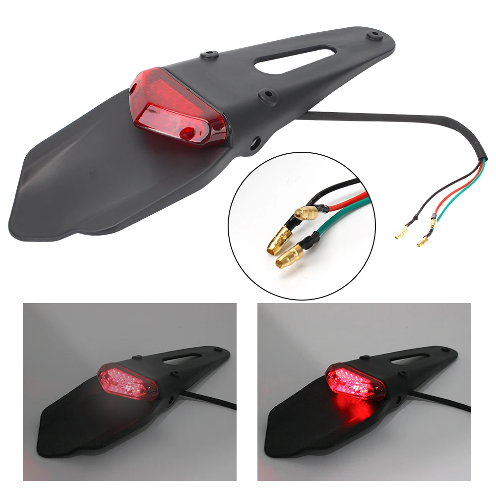 

Motorcycle LED Tail Light Motorcycle Accessories 12V Rear Fender Brake Stop Taillight