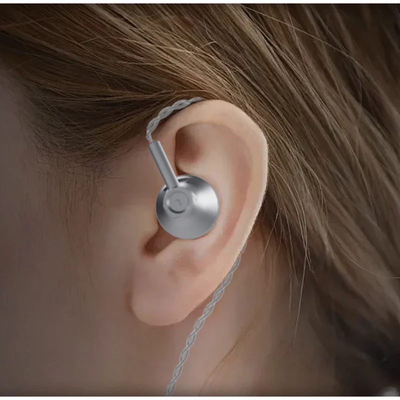 AOSHIDA E60 HiFi คุณภาพ Plug-in 4.4/3.5 มม. หูฟังแบบแบนแบบถอดเปลี่ยนได้