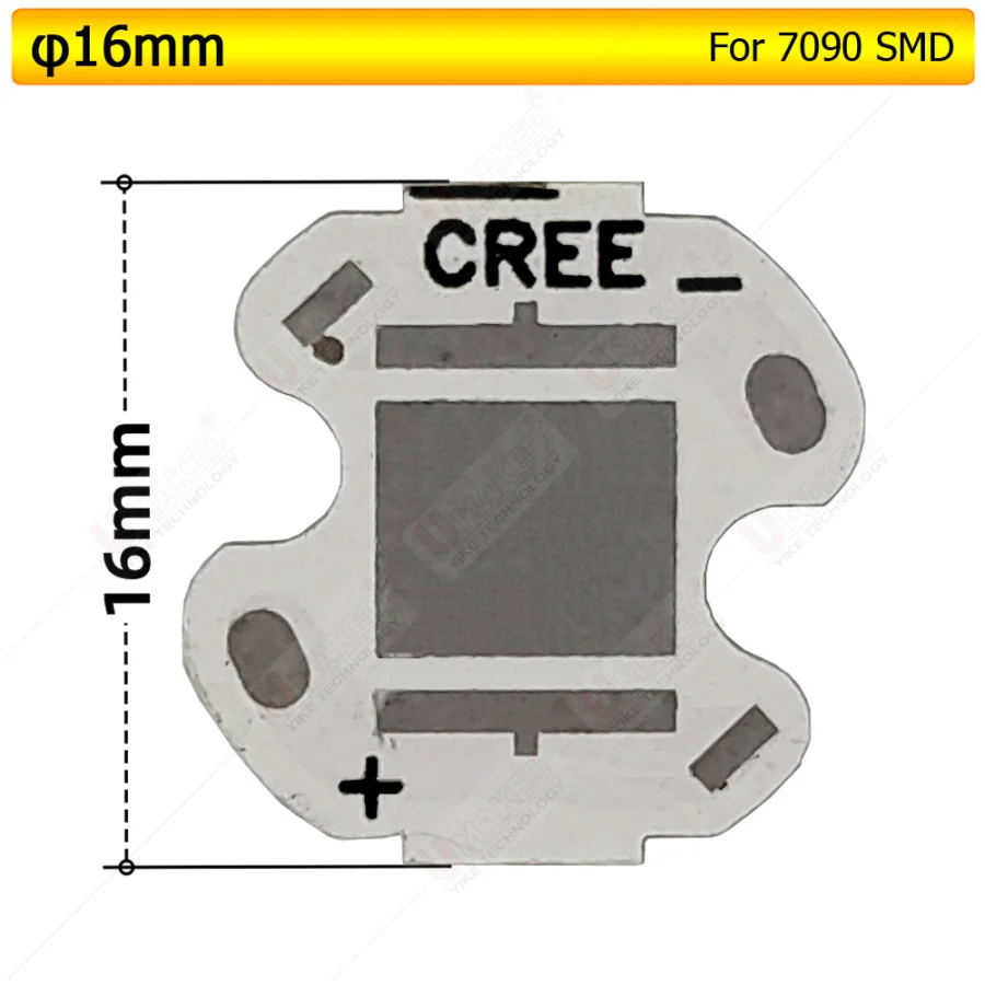 1000pcs 10mm Cree XPE/XTE/XPG 3535 RGBW LED PCB Aluminum board Heat Sink Base Plate PCB Board 20/14/10mm For DIY Light