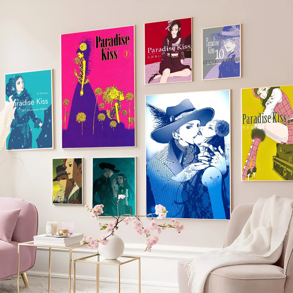 

Paradise Kiss Anime DIY Sticky Poster Vintage Room Bar Cafe Decor Home Decor