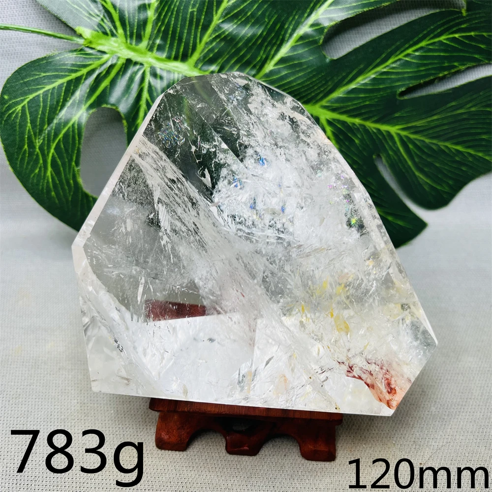 

Natural Gemstone Clear Quartz Rainbow Crystal Original Mineral Specimen Home Room Decoration Witchcraft altar Prayer Stone