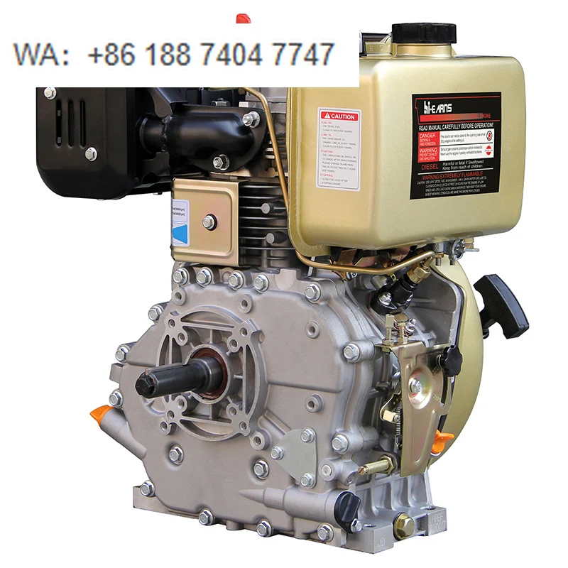 

Дизельный двигатель 6 кВт/8 л.с. HR186FA с ключевым валом для домашнего использования