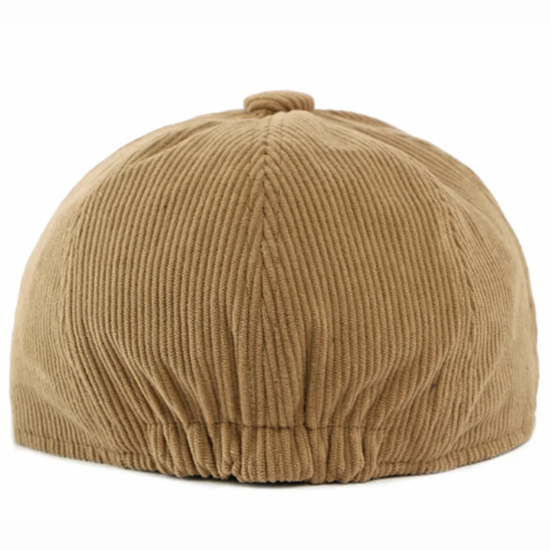 Autumn Winter Corduroy Newsboy Cap Retro Peaky Blinders Gatsby Hat Soft Warm Unisex Flat Ivy Cabbie Driving Beret Caps - view 5