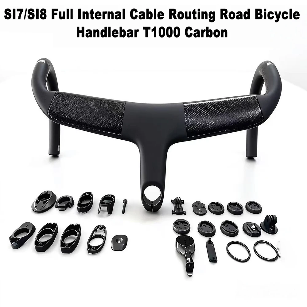 

​​Carbon Integrated Handlebar ULLICYC Perfect Fit Includes SL8 Spacer & SL7 Adapter Plug and Play for Specialized Tarmac Frame