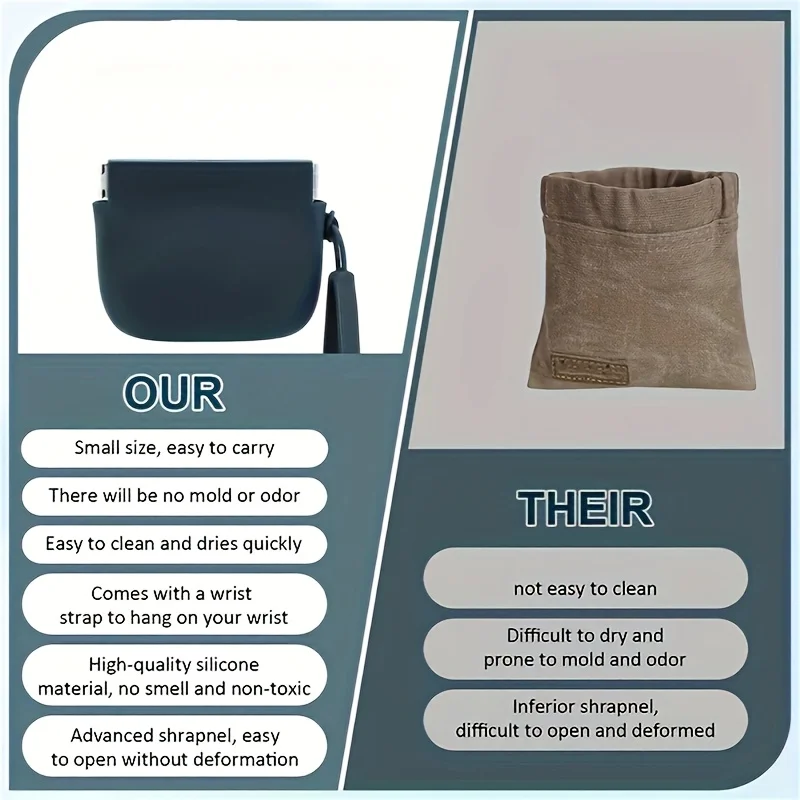 1 قطعة المحمولة سيليكون الكلب علاج حقيبة كلب قطار الغذاء وجبات خفيفة جيوب حقيبة المشي الكلب التدريب تخزين المواد الغذائية توريد المنتج #6