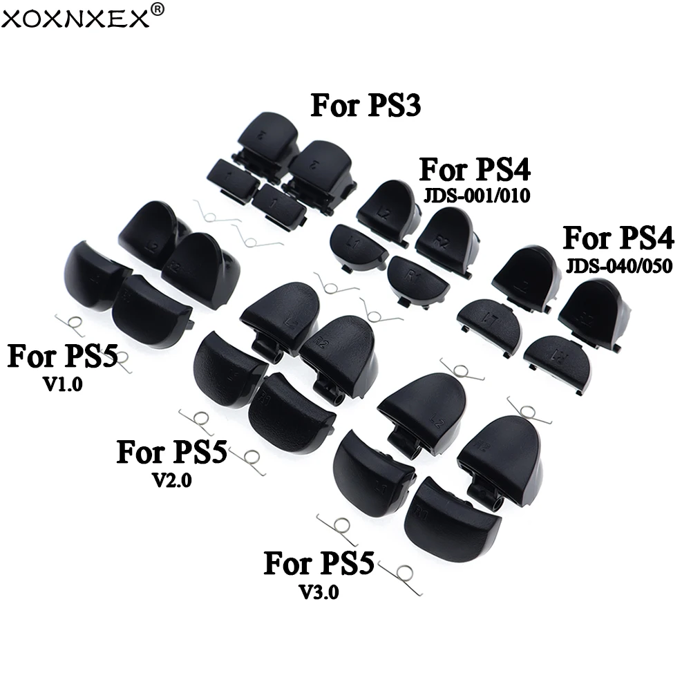 Botones generadores táctiles de hombro para controlador de juego PS3/PS4/PS5 L1 R1 L2 R2 Botones de gatillo y piezas de repuesto de reparación de resorte