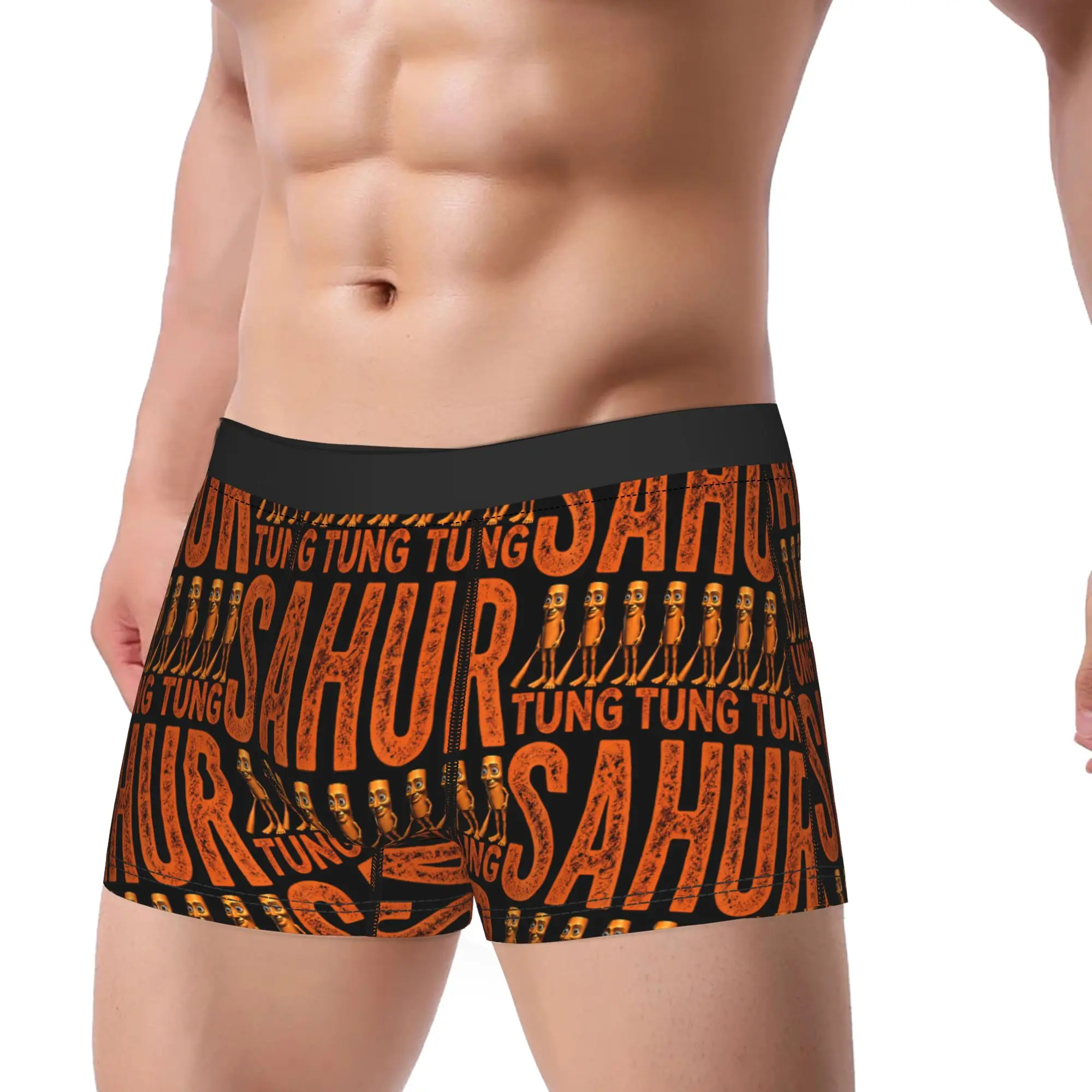 Tung Tung Tung Sahur Funny Meme Brainrot Shorts Briefs Underwear Male Soft Trend Boxer Shorts Custom DIY Plus Size Panties
