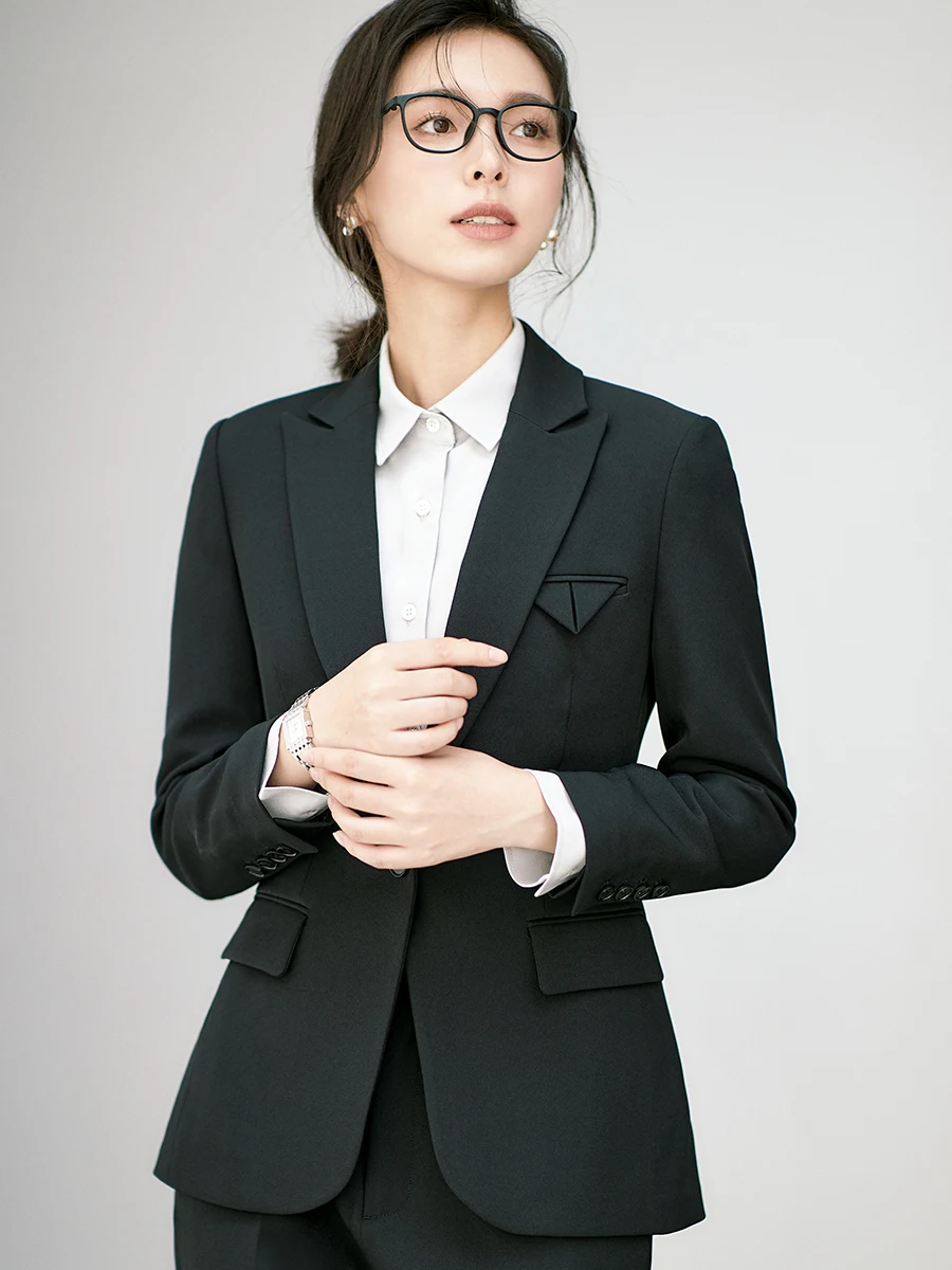 

Высококачественное офисное пальто OFFIY для сосания, поездок на работу, интервью, карьеры, общественное обслуживание, экзонационное пальто, чистый цвет, для поездок на работу, Sle