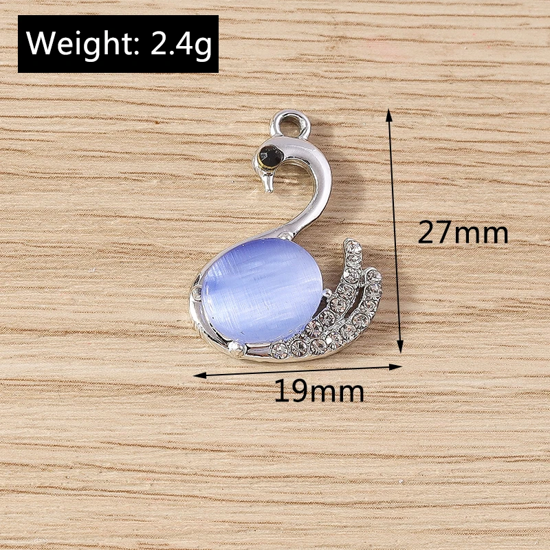 10 stücke Cartoon Tier Charms Kristall Schmetterling Katze Charms Anhänger für Schmuck machen Tropfen Ohrringe Halsketten DIY Handwerk liefert – Detail 3