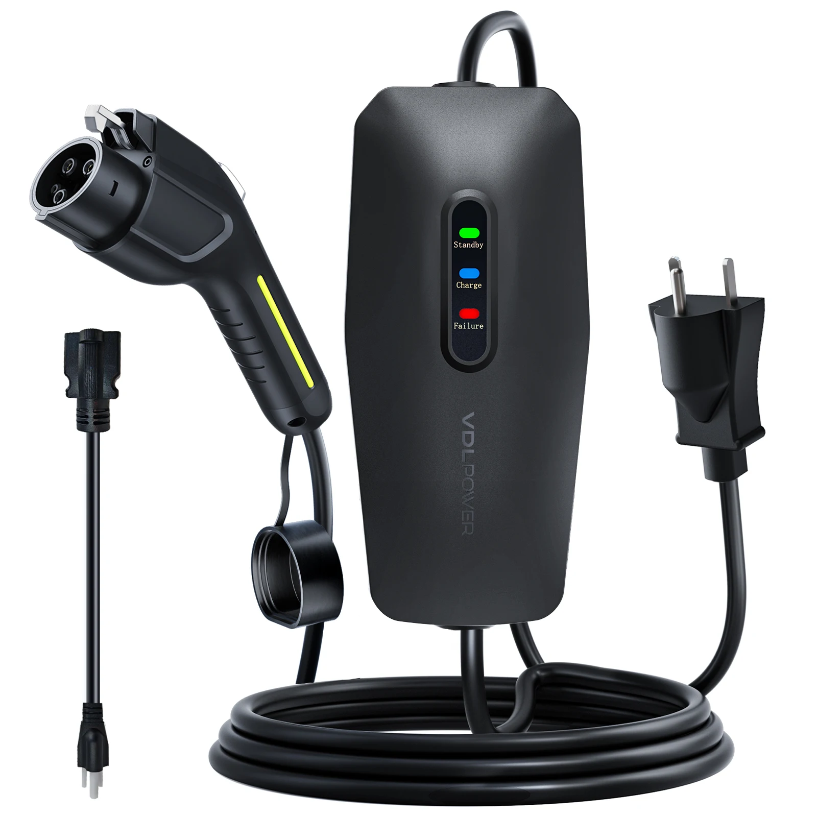 

Level 1&2 EV Charger, 3.5KW 16Amp Home EV Car Charging Station, with 28FT Cable,110V-240V NEMA 6-20 & NEMA 5-15 Plug Adapter, for All SAE J1772