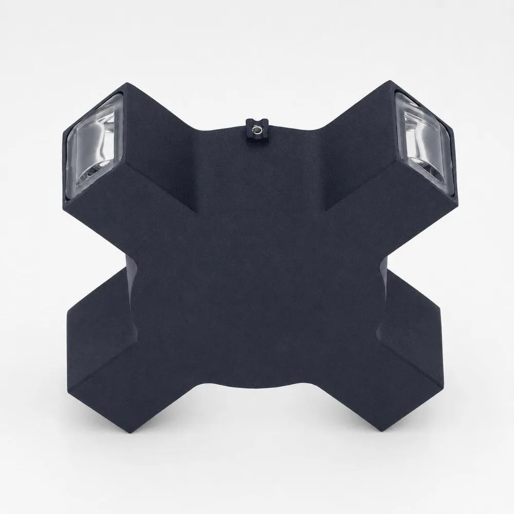 Waterproof LED Wall Light 4W AC 85-265V Wall Light Aluminum Shell Black Finish Quadrate Design Wall Light Indoor/Outdoor