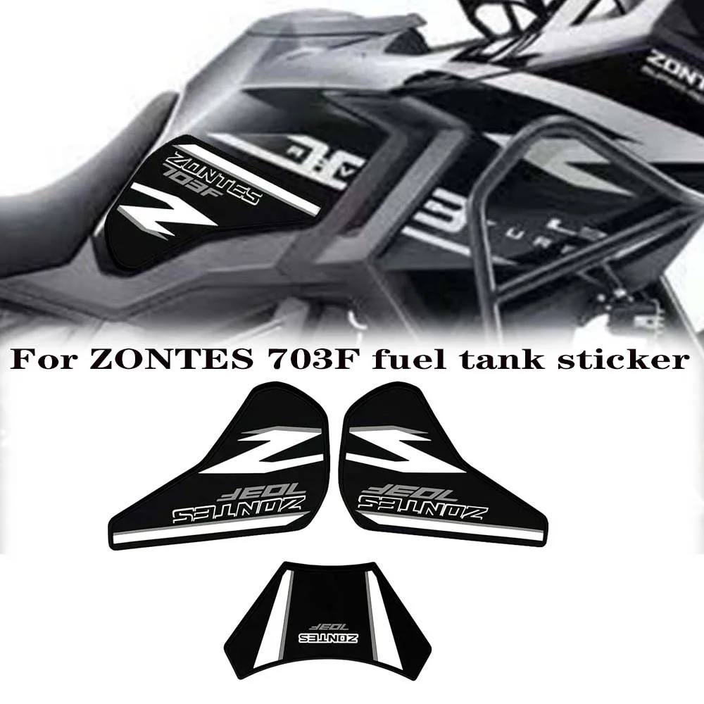 

For ZONTES 703F 703-F F703 Motorcycle Anti-Slip Fuel Tank Decal Sticker Customizable Motorcycle Tank Pad Graphic byShop110288031