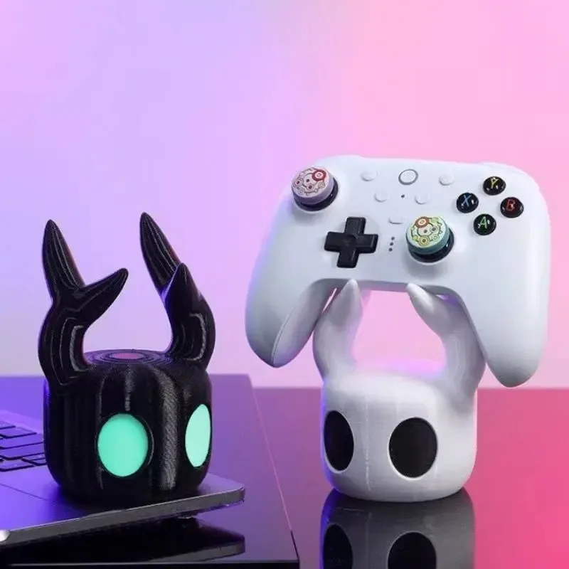 Hollow Knight 3D Printed Gaming Headset Stand & Controller Holder for PS5/Xbox/Switch, Multi-Function Gamepad Desk Display Rack