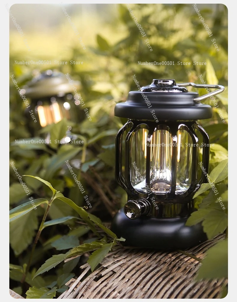 

Outdoor atmosphere horse lamp super long battery life camp canopy tent emergency lighting detective retro portable camping lamp