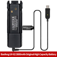 Original BAOFENG UV-82 BL-8 7.4V 3800mah Li-ion Battery For Baofeng UV-82 UV-82HX UV-82HP UV-8D Walkie Talkie UV82