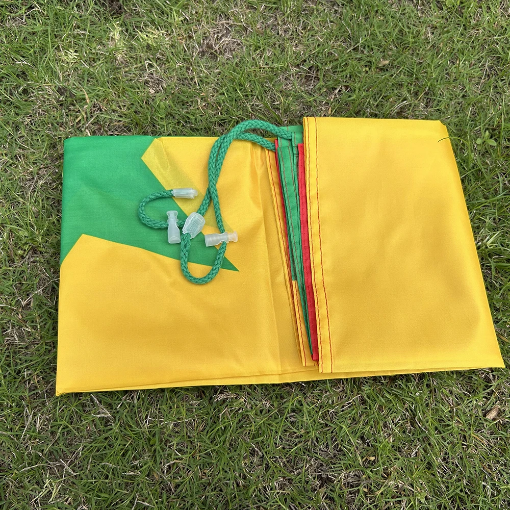 （SKY FLAG)Senegal shawl flag 90x150cm 3x5 Feet Super Poly football Senegal Shoulder FLAG Indoor Outdoor Senegal Polyester Flags