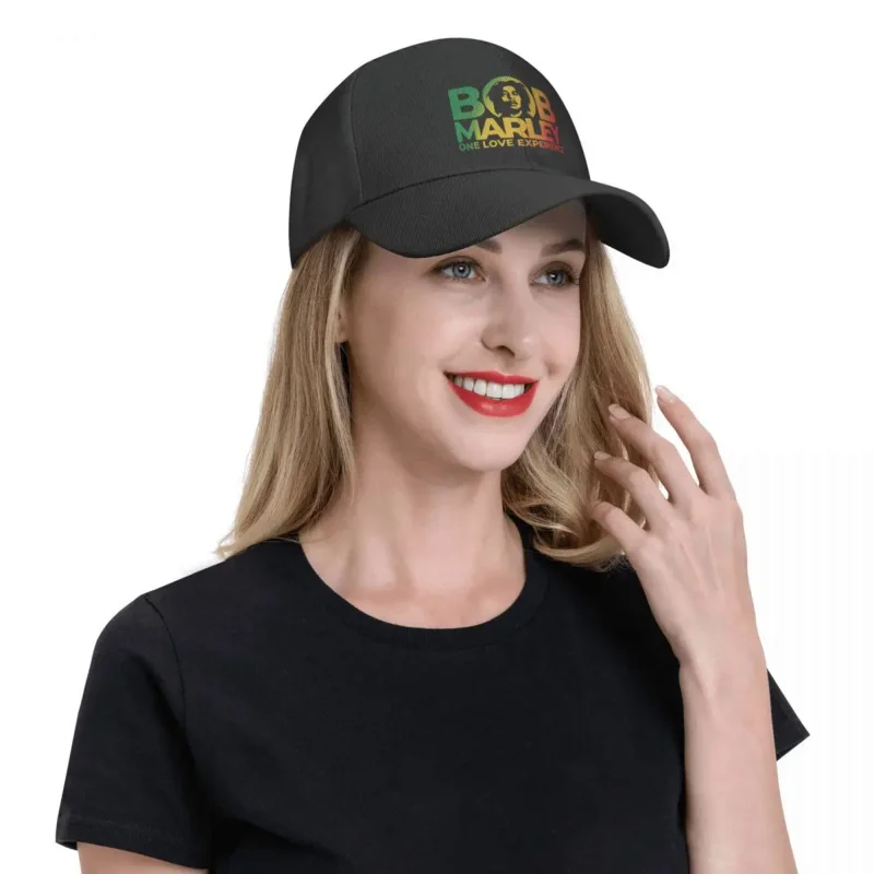 Jamaica Singer Reggae Rock Bob Marley Baseball Cap Adult Adjustable Dad Hat Women Men Summer Outdoor Snapback Caps Trucker Hats