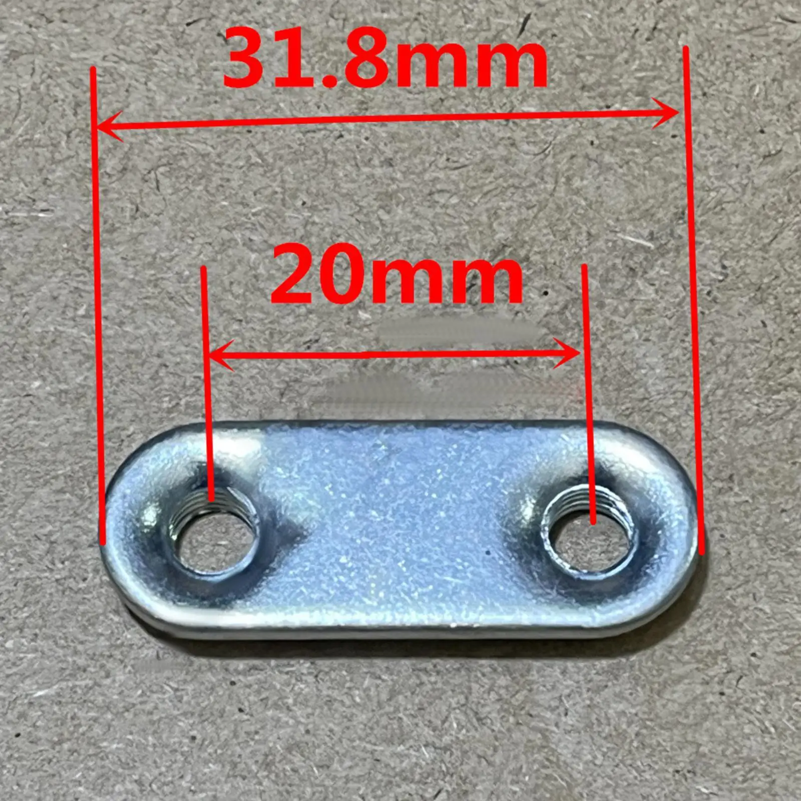 

Bike Fender Shingle Leg Fixing Plate Metal Bracket Clip Double Hole Support with Screws for Rear Wheel Mudguard Cycling Repair