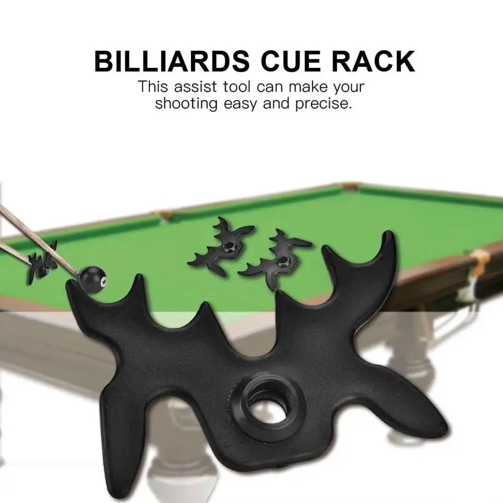 2024 New Pool Cue Black Snooker Billiards Cue Rack Billiards Bridge Rod Accessories Holder Antlers C4y8