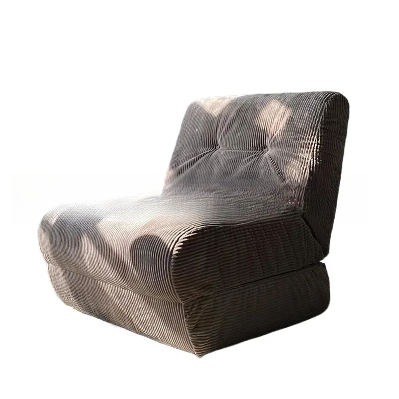 

Nordic simple cream style, lazy fabric sofa living room, simple single person, movable