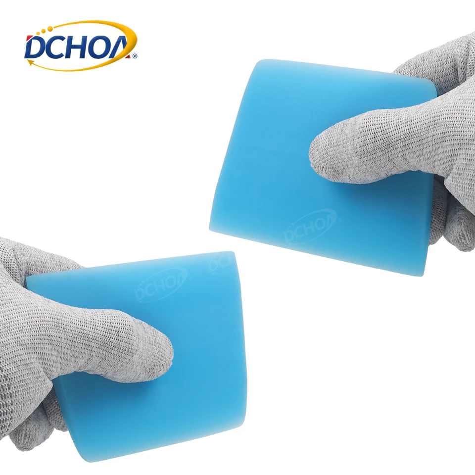 DCHOA 4 x 3 Inch Trapezoidal Double Edge Squeegee Vinyl Wrap Window Tint Soft PPF Film Installation Bubble Removal Tool