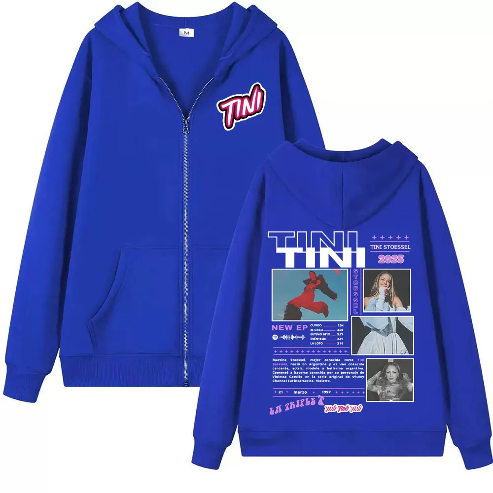 ألبوم المغني الصغير STOESSEL 2025 جولة سستة هوديس الرجال النساء موضة الجمالية البلوز معطف عادية مريحة الصوف زمم هوديي