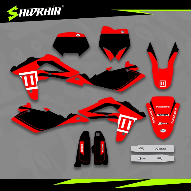 

Sawrain Motorcycle Graphics Backgrounds Decal Stickers Kits for Husqvarna 05-07 TC TE WR 03