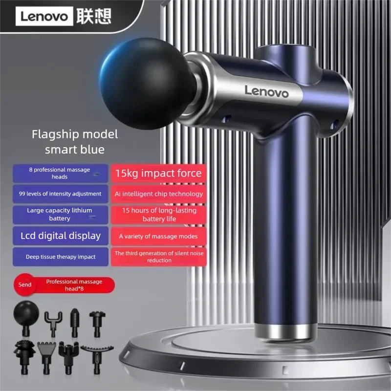 Lenovo N3 Massage Device with Deep Muscle Relief, LED Touch Screen, Portable Design for Exercise and Relaxation, Relieve Sorenes