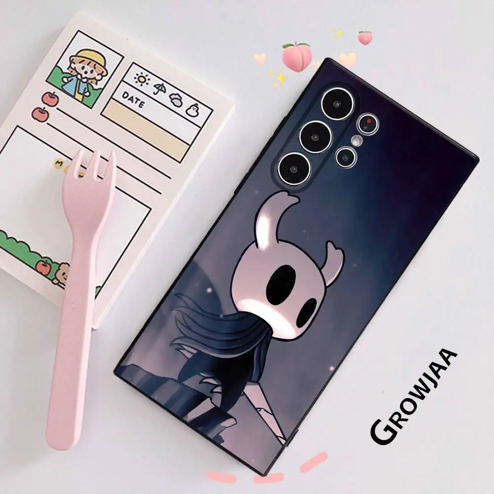 Jogo h-hueca cavaleiro caso de telefone para samsung galaxy s25 s24 s22 s23 ultra s21 s20 plus 5g fosco antiderrapante capa completa caso macio