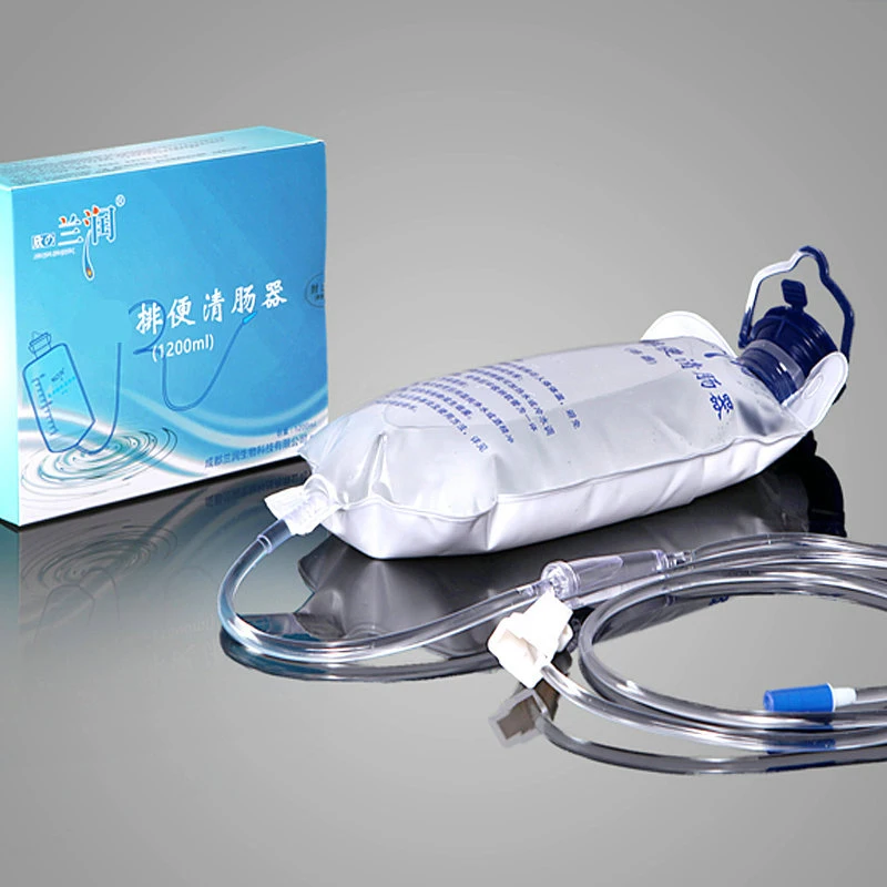 1200ML Large Capacity Reusable Enema Bag With 10Pcs Rinse Head Colonic Irrigation Cleansing Kit