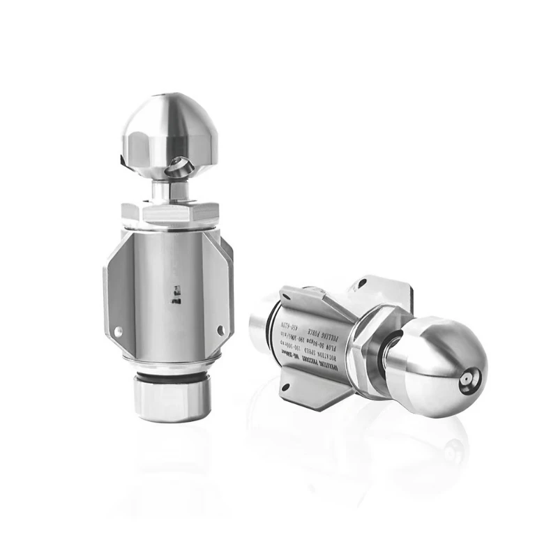 105-350AR 190-300lpm High Pressure Stainless Steel Sewer Spray Rotary Nozzle
