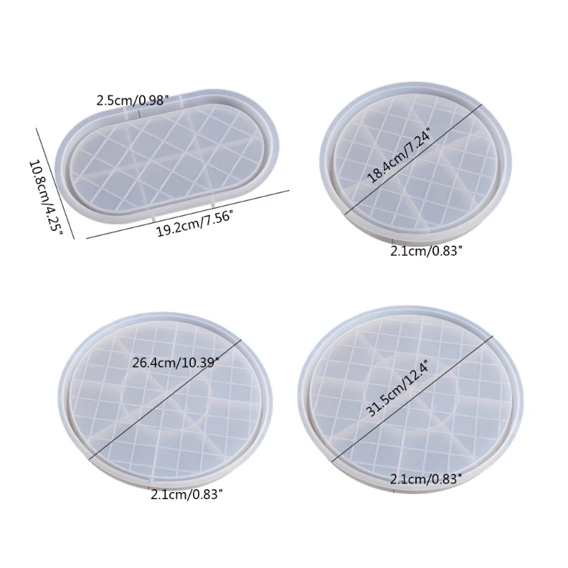 Molde bandeja resina, posavasos silicona, tapete para taza, decoración del hogar, joyero