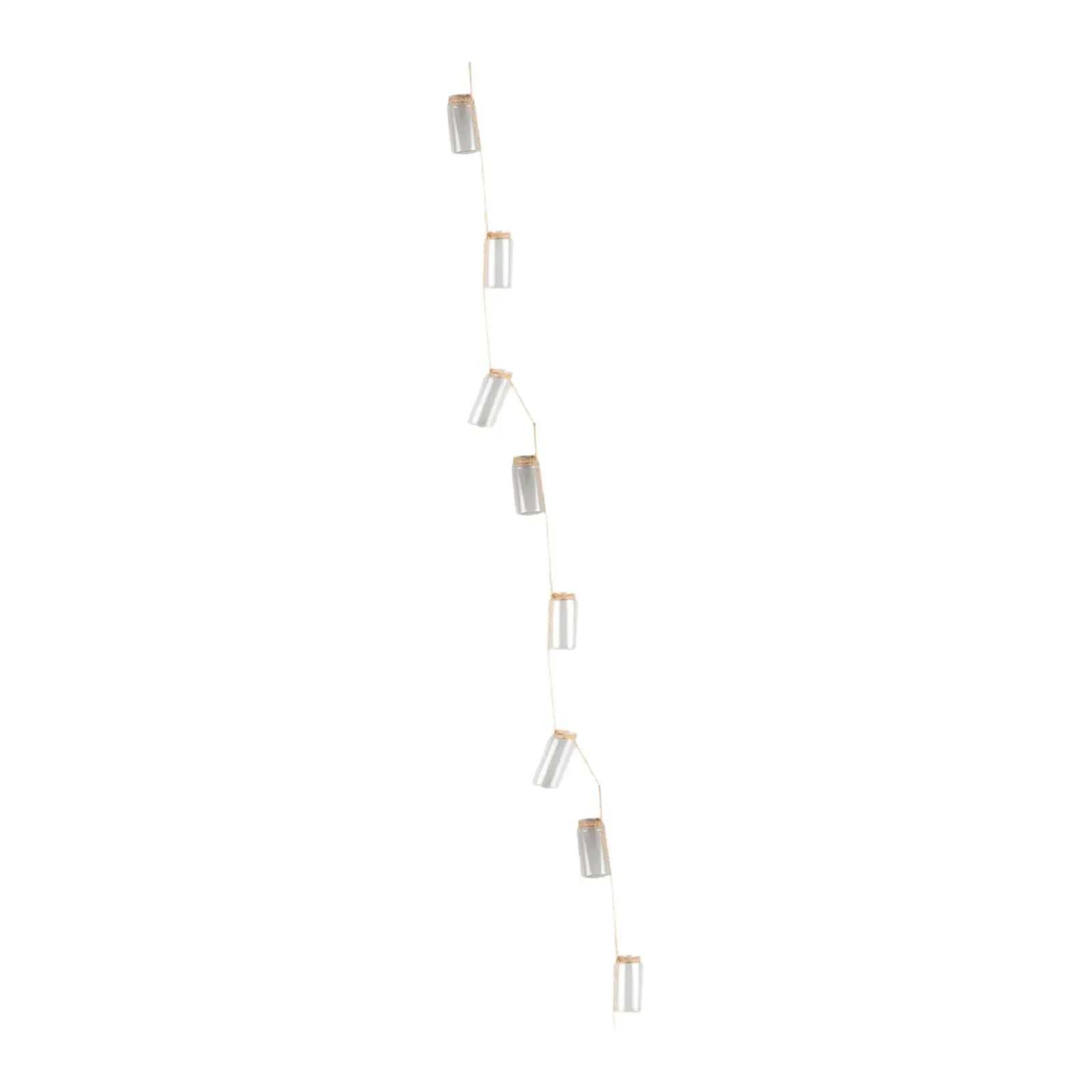 Hanging Transparent Glass Bottles DIY Decoration Nature Themed Gift Modern 8 Mini Pendants for Decoration
