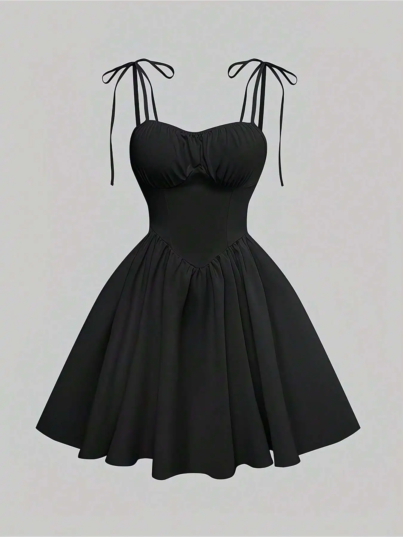Children's Mid-Length Skirt Casual Elegant Suspender Dress Tied Rope Waist Chest Wrapped Fashionable Kids' Clothing