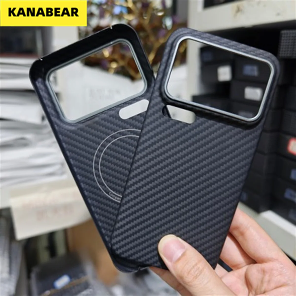 

New Magnetic Kevlar Case for Xiaomi 17PM,Ultra-Thin Aramid Fiber Hard Shell,Carbon Fiber Pattern,Luxury Anti-Drop,Lightweight