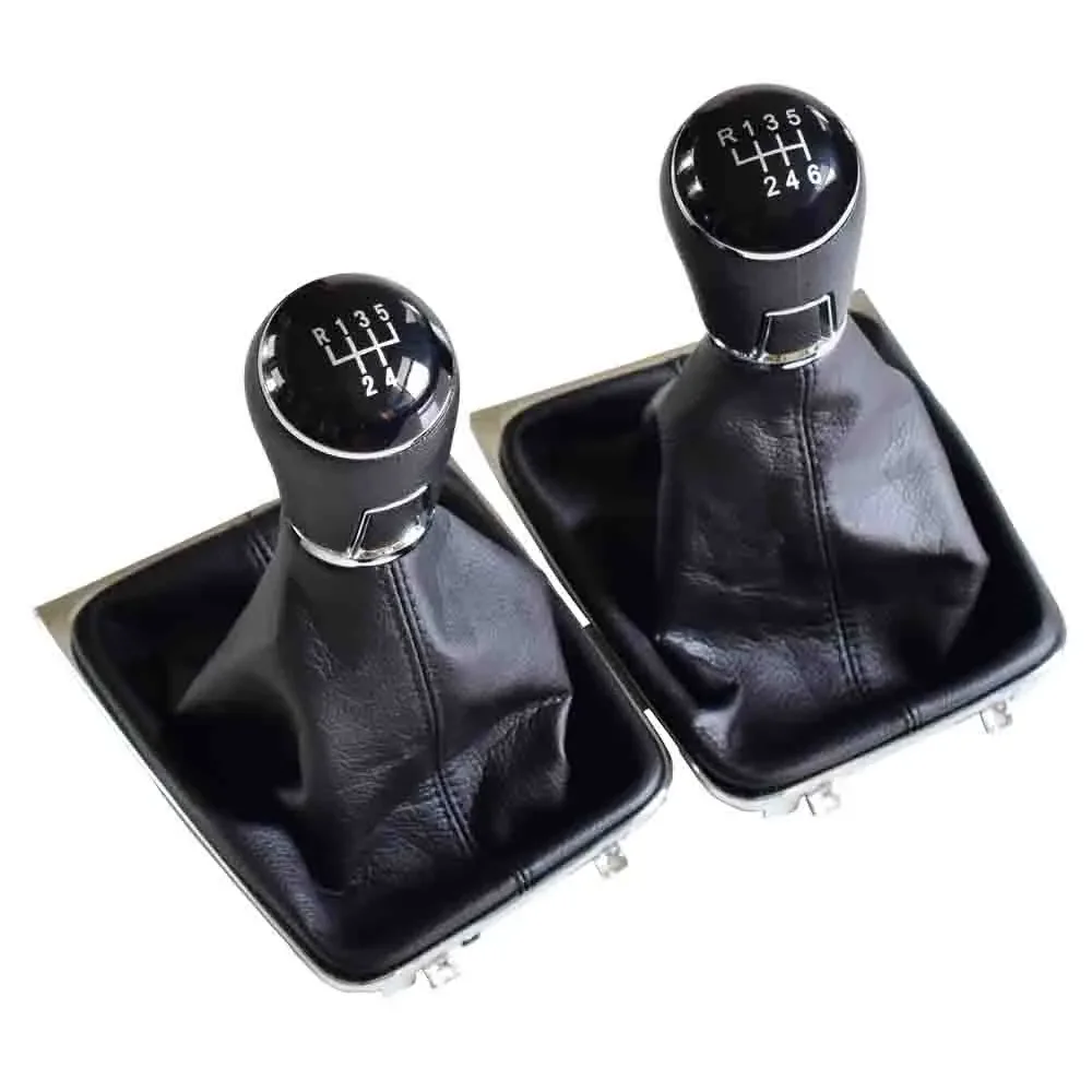 الأسود والجلود سيارة التحول مقبض تروس رافعة Gaitor واقي أحذية بلاستيك لشركة فولكس فاجن جولف 7 A7 MK7 السابع GTI GTD 2013 2014 2015 2016 2017 2018