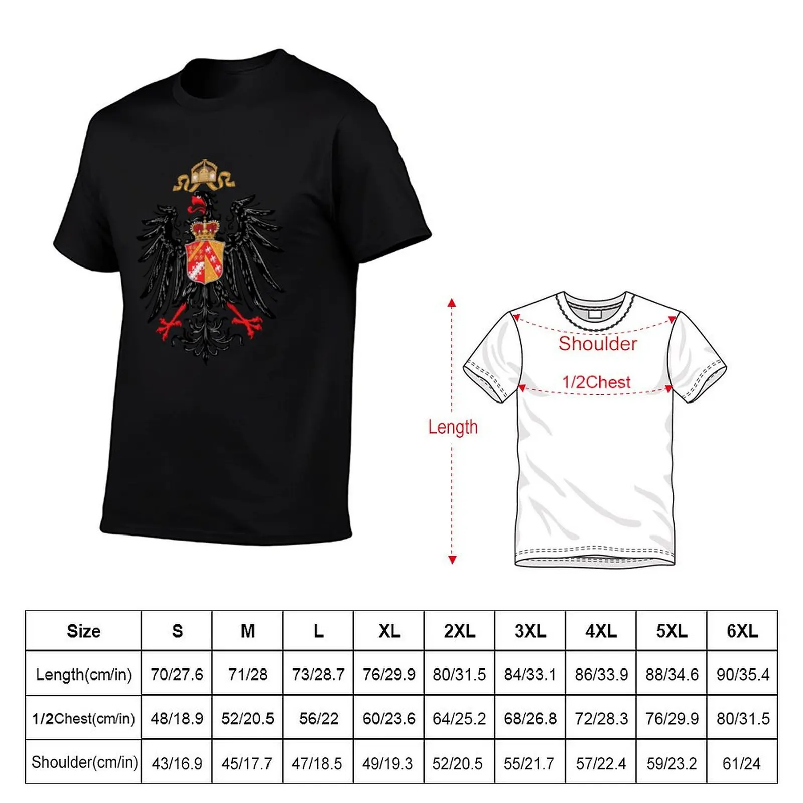 Alsace Lorraine Coat of Arms T-Shirt Aesthetic clothing vintage graphic tee cute clothes blacks T-shirts for men cotton