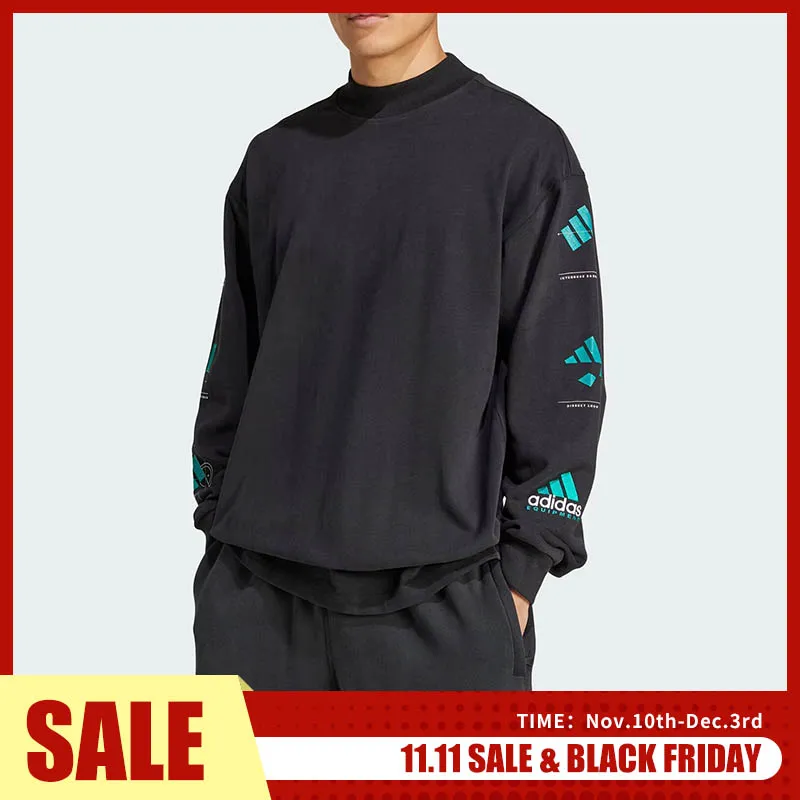 

Adidas Official Genuine EQT GFX TEE LS Men's Round Neck Long Sleeve T-Shirt JN4849