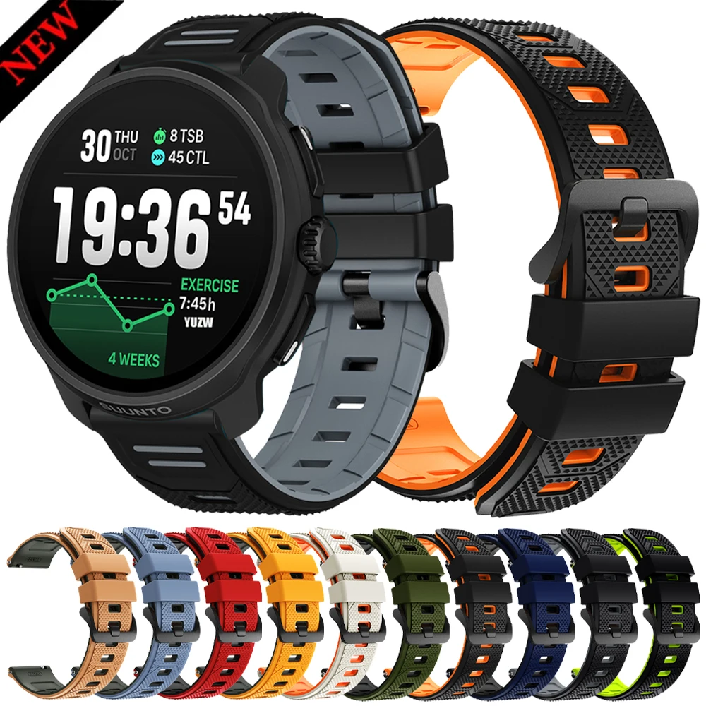 Für SUUNTO RACE 2 S Armband 22mm Silikonbänder für SUUNTO VERTICAL/RUN/OCEAN/5 9 PEAK PRO Handgelenkarmband für COROS PACE 4 3 Armband
