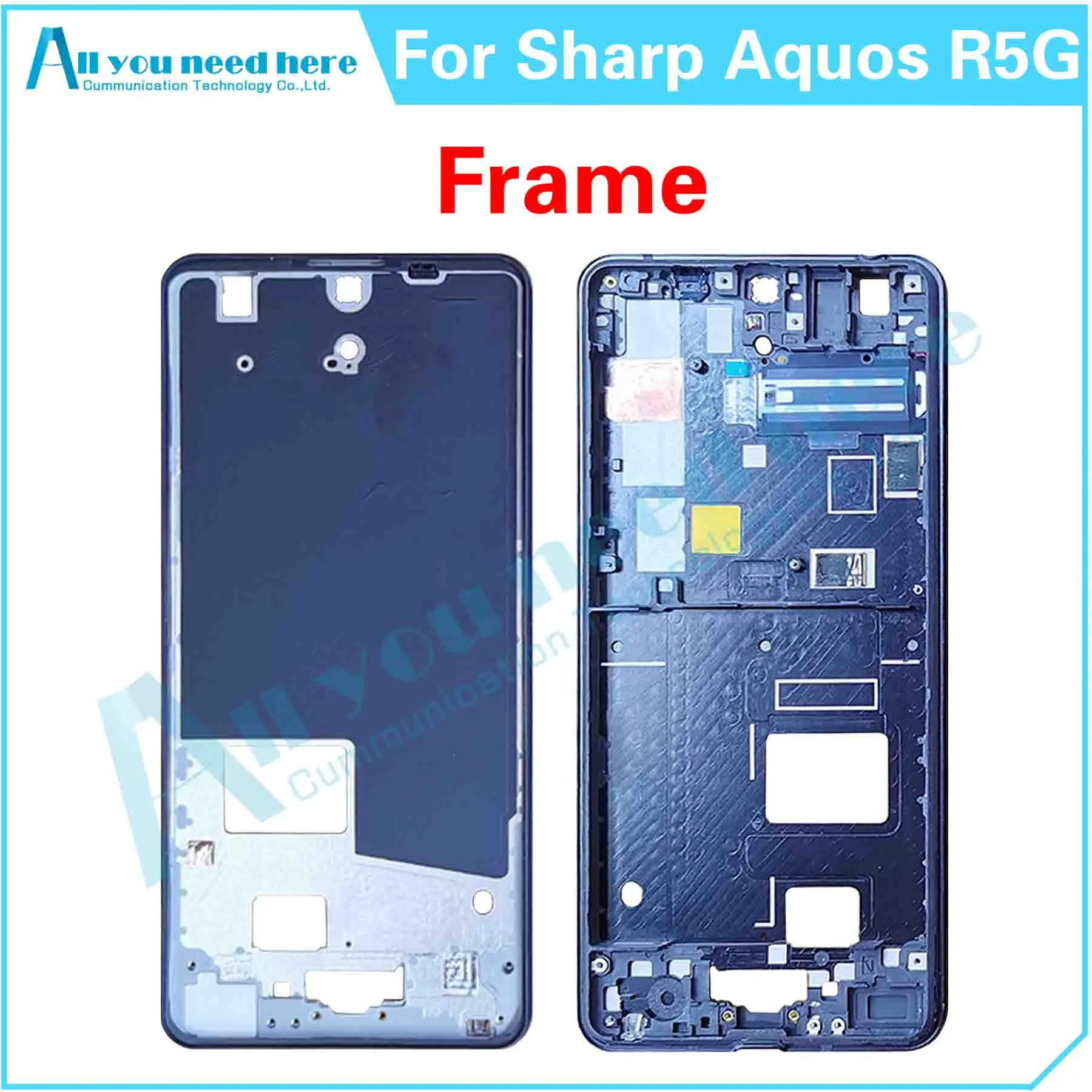 100% Test For Sharp Aquos R5 R5G SH-51A SHG01 SH-R50 LCD Display Touch Screen Digitizer Assembly Back Cover Rear Case Frame