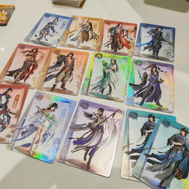 

KAYOU натуральная Jian Wang 3-карточная карта Shan Hai Tong Xin серии Xia Xing Pack Heroes Attend The Banquet Game Коллекция карт игрушки подарки