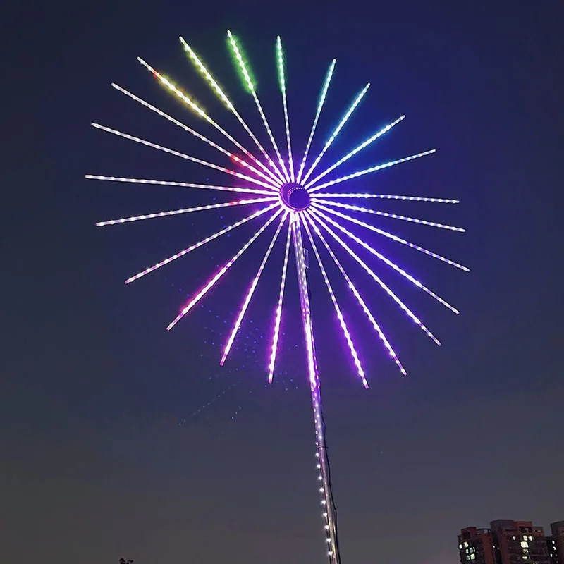 2026 New Year Electronic Sparkler Firework Lights, Pattern Programmable, Waterproof Anti-freeze Outdoor Festival Decoration