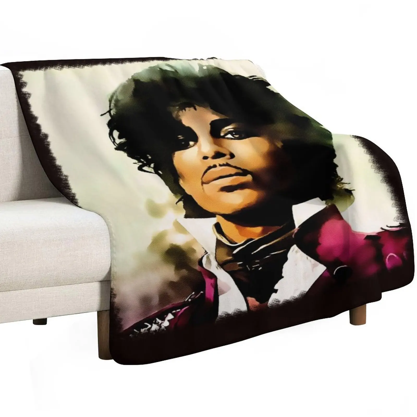 Prince legendary pop icon pop music singer fan art Throw Blanket Custom Beautifuls Flannels Kid'S Picnic Bed Blankets