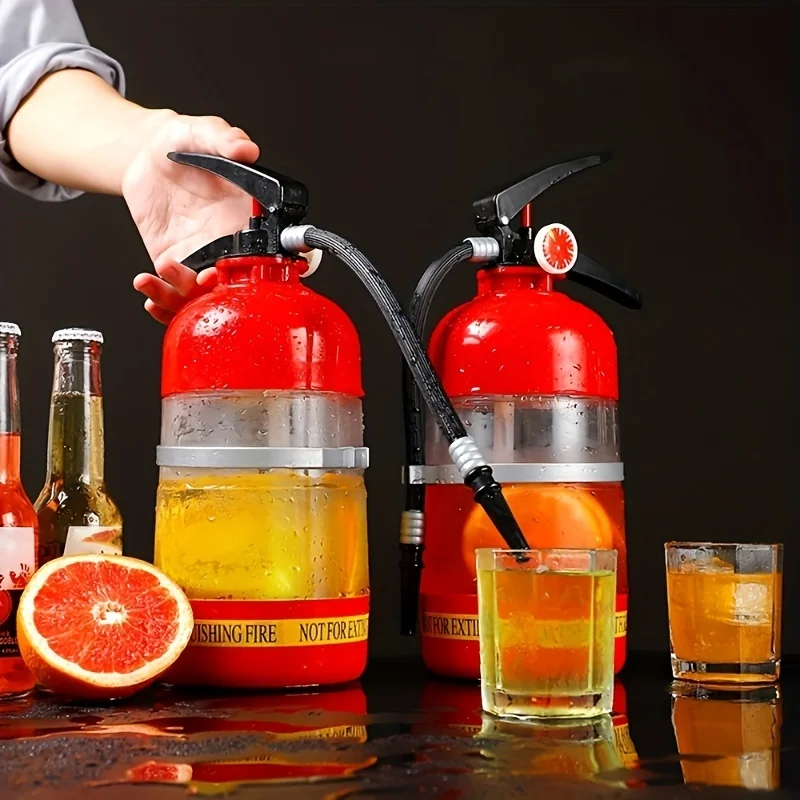 

1 Large Capacity Acrylic Beer Machine - Unique Water Glass Fire Extinguisher Design, Perfect For Parties, Bars, And Restaurants