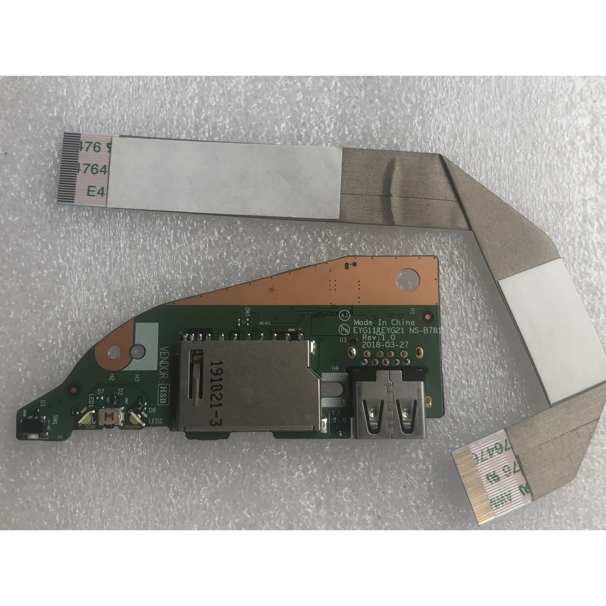 

Новый оригинальный для Lenovo ideapad Yoga 530-14ARR Flex 6-14ARR ноутбука USB IO Power сетевая карта кабель 5C50R41625 NS-B781