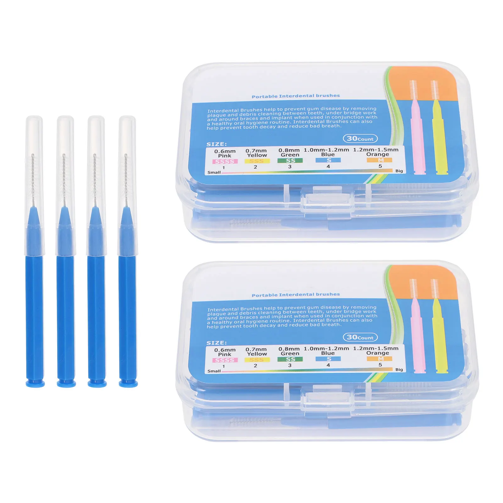 

60Pcs Interdental Teeth Cleaners Orthodontic Tooth Floss Picks Oral Care Supplies for Gingivitis Prevention and Deep Teeth