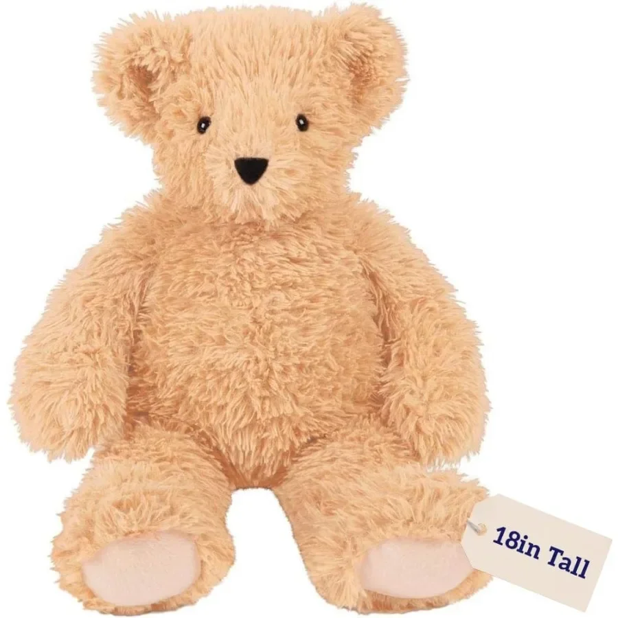 

18-дюймовый супермягкий плюшевый мишка, классический коллекционный плюшевый мишка, подарок для всех возрастов, коричневого цвета