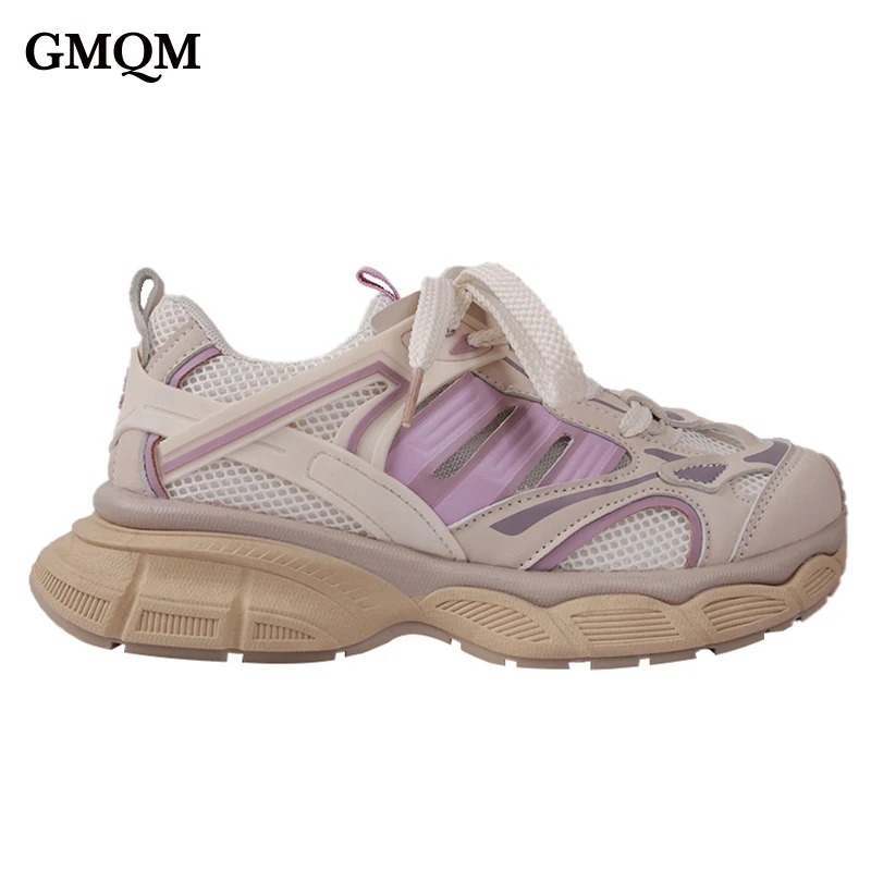

GMQM Brand Fashion Women‘s Sneakers New Mesh Casual Breathable Walking Sneakers Sports Running Shoes Comfortable Outdoor Shoes