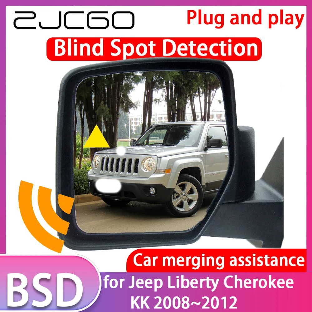 ZJCGO for Jeep Liberty Cherokee KK 2008~2012 Blind Spot Detection Car BSD BSA BSM System Driving Warning Radar Alert Mirror