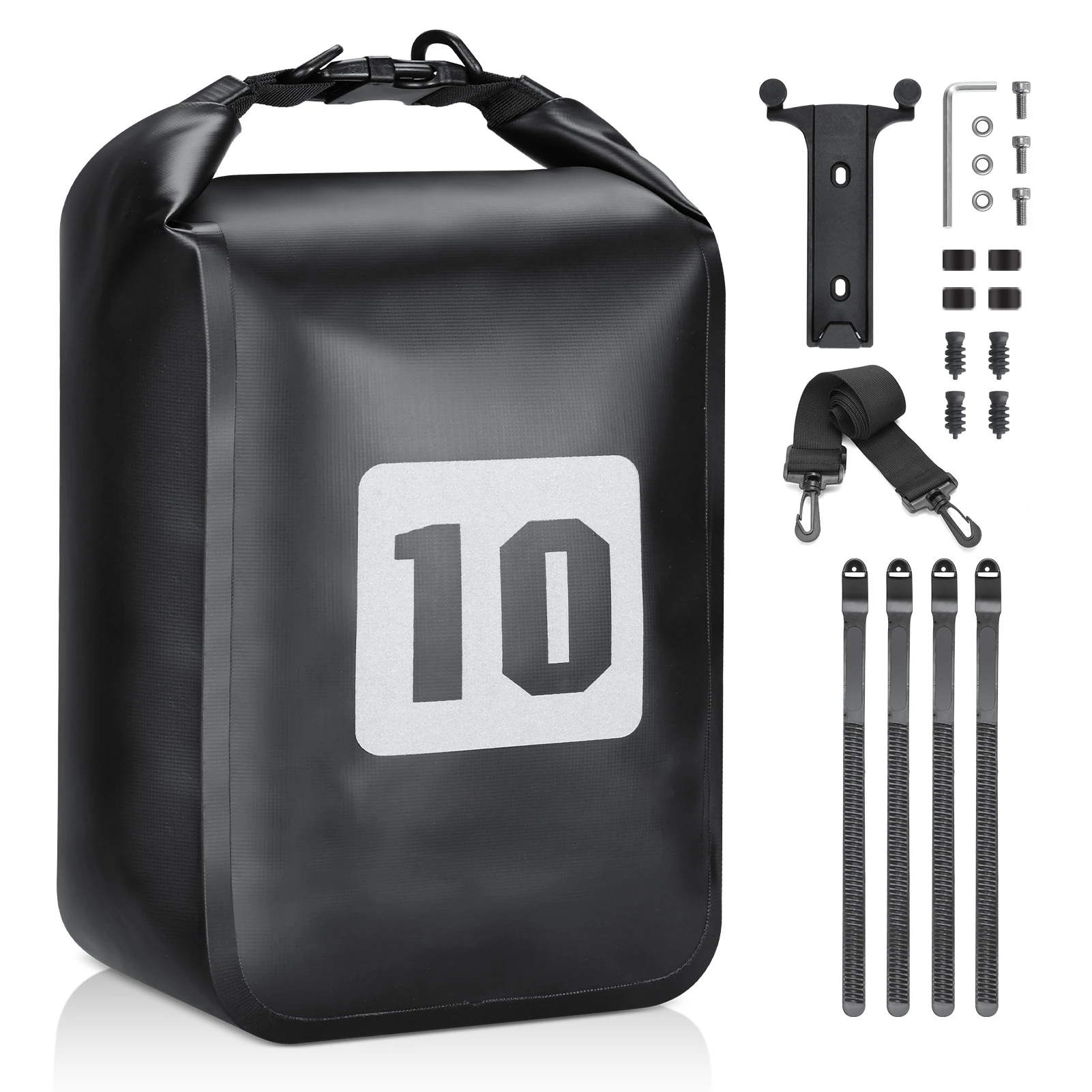 

Велосипедная сумка на вилку 10 л, водонепроницаемая, быстросъемная, для горных и шоссейных велосипедов, для длительных поездок